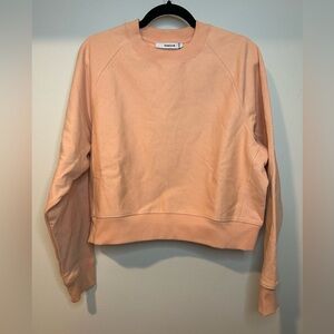 NWT THAKOON PEACH CREWNECK SWEATSHIRT SIZE LARGE